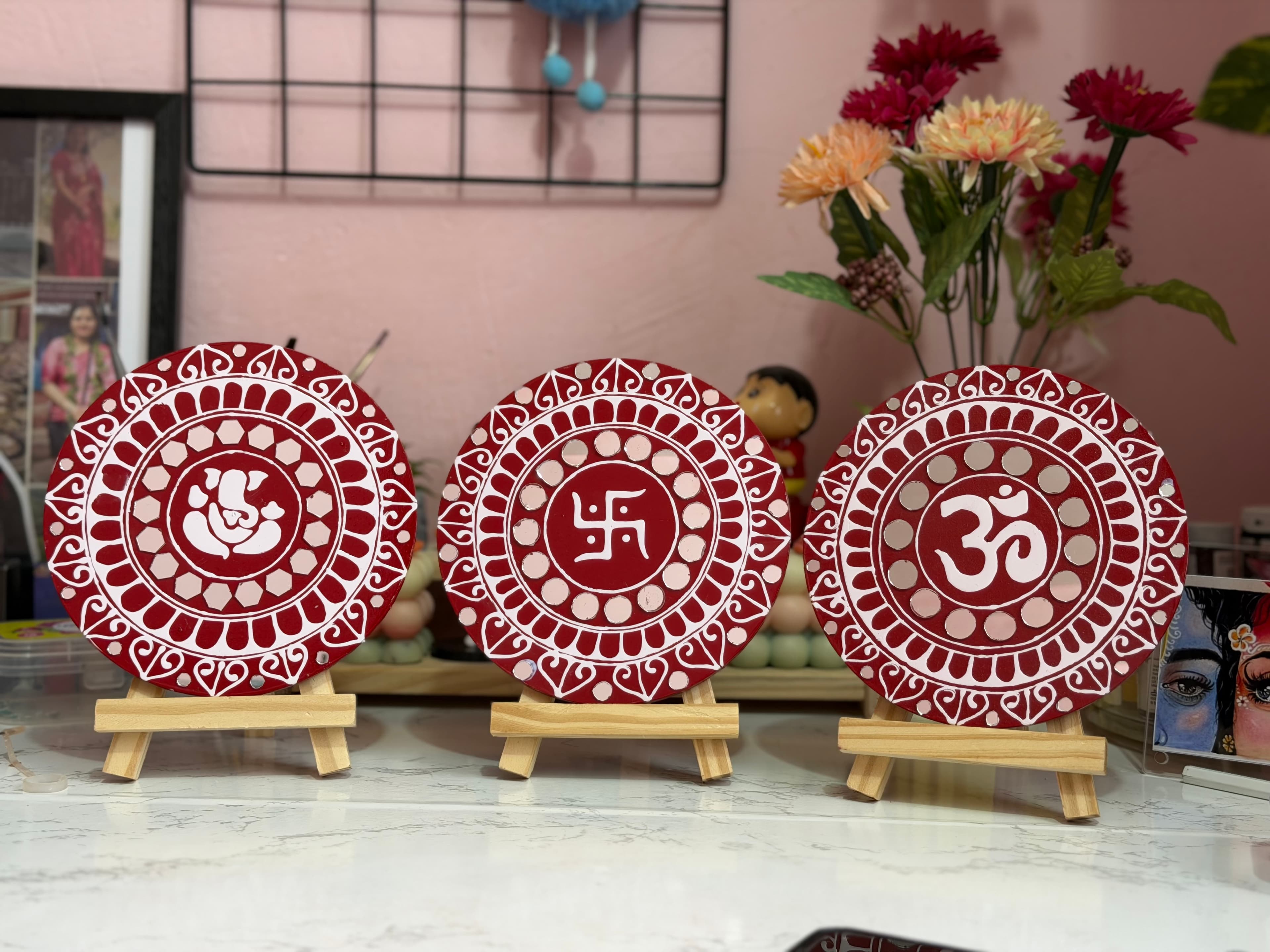 Handmade Aipan Spiritual Decor
