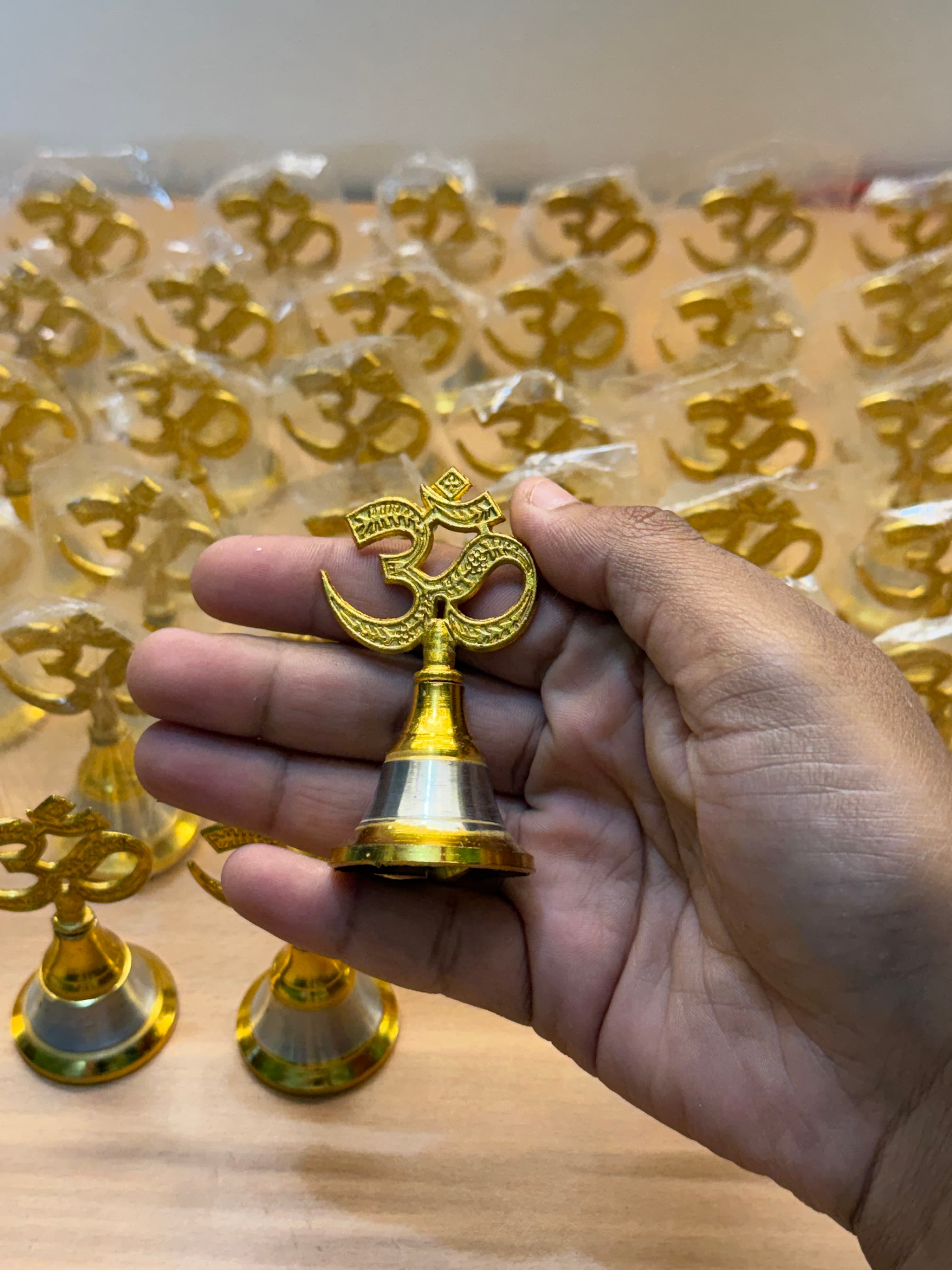 Set of 2 Om Mandir bells 🔔